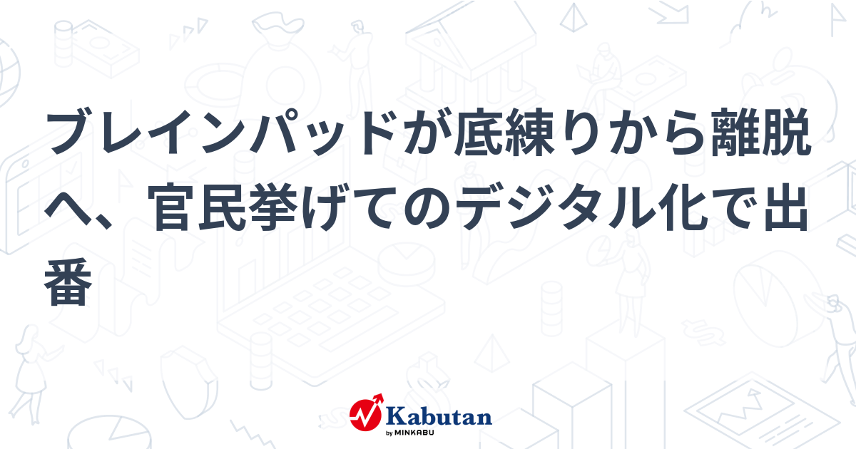 ブレインパッドの信用倍率は？